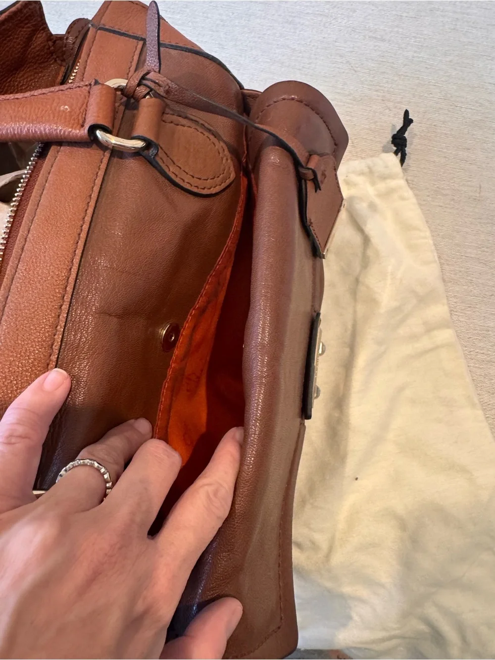 Cole Haan Chestnut Brown Leather Purse